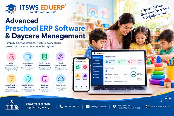 Advanced Preschool ERP Software & Daycare Management